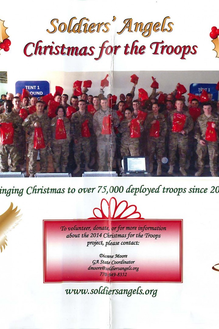 TAKE ACTION! GIVE BACK WEEK: Charity: Soldier’s Angels – Christmas for the Troops