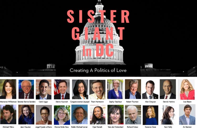 TAKE ACTION :: SISTER GIANT – Feb 2-4 in Washington DC – “Creating a Politics of Love”  :: Keynote Speaker Bernie Sanders