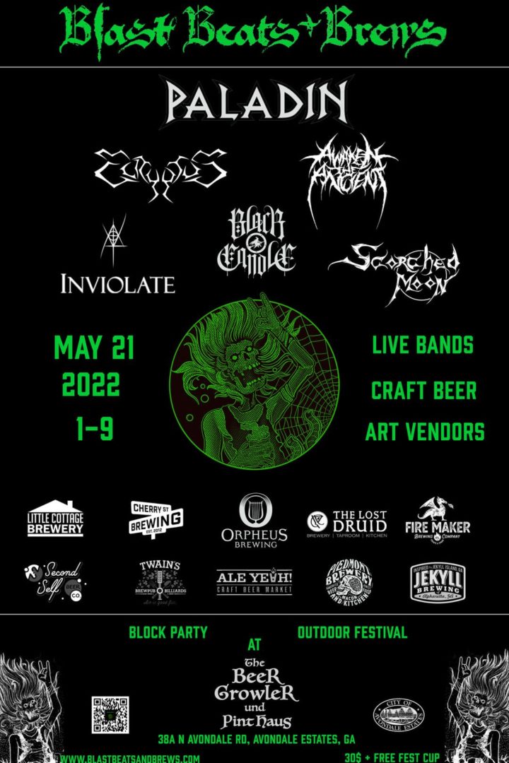 This Saturday 5/21/22 :: Blast Beats & Brews Fest :: Metal Music and Beer!